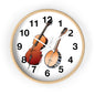 Musical Instruments Wall Clock, Perfect for Musicians, Home Decor, Gift for Music Lovers, Classroom Accents, Vibrant Art