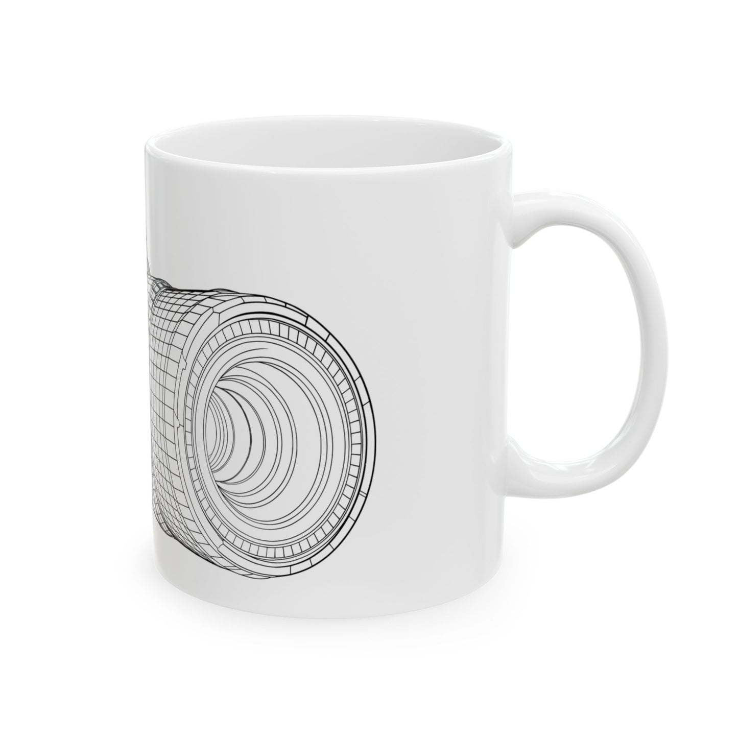 Camera Lens Ceramic Mug - Perfect Gift for Photographers, 11oz & 15oz Sizes, Photography Enthusiast Coffee Cup, Unique Holiday Gift