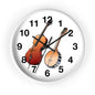 Musical Instruments Wall Clock, Perfect for Musicians, Home Decor, Gift for Music Lovers, Classroom Accents, Vibrant Art