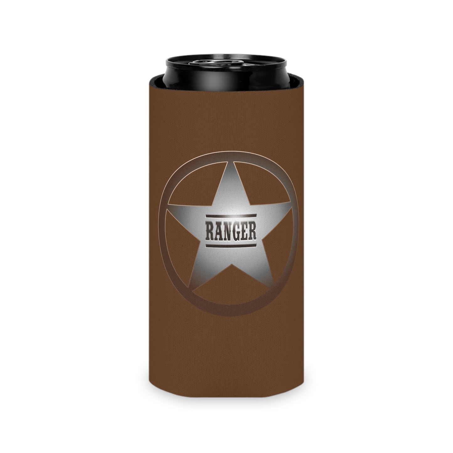 Rustic Ranger Can Cooler – Vintage Style Drink Holder, Perfect for Parties, BBQs, Camping, and Outdoor Adventures