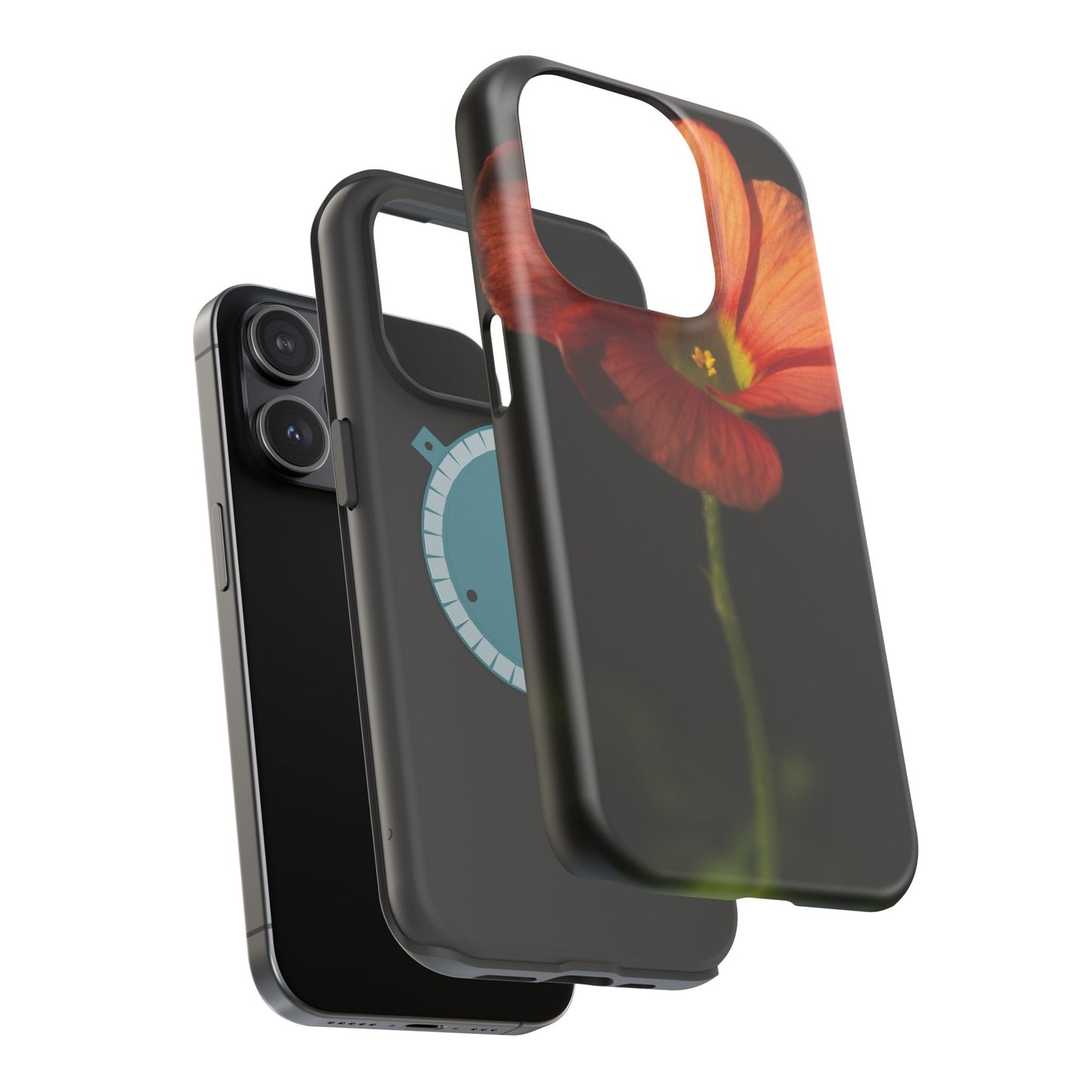 Poppy Bloom Magnetic Impact Phone Case — Slim Protective Floral Design