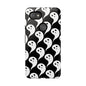 Ghost Pattern Phone Case, Cute Ghost Cell Phone Cover, Halloween Accessory, Spooky Gift, Black and White Phone Case