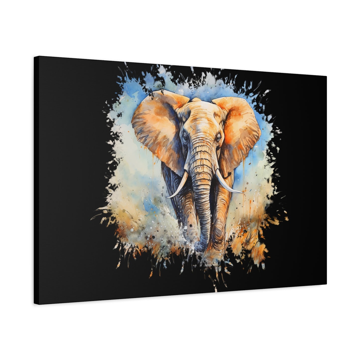 Matte Canvas, Stretched, 1.25" - Elephant