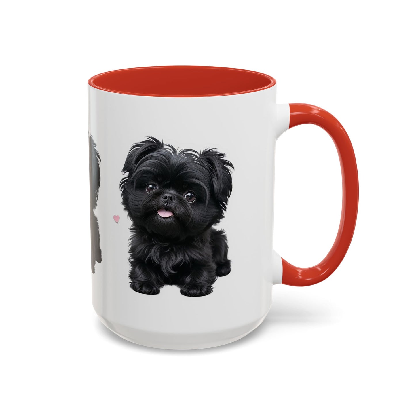 Cute Pug Accent Coffee Mug, Pet Lover Gift, Coffee Cup, Dog Mom Mug, Black Dog Ceramic Mug