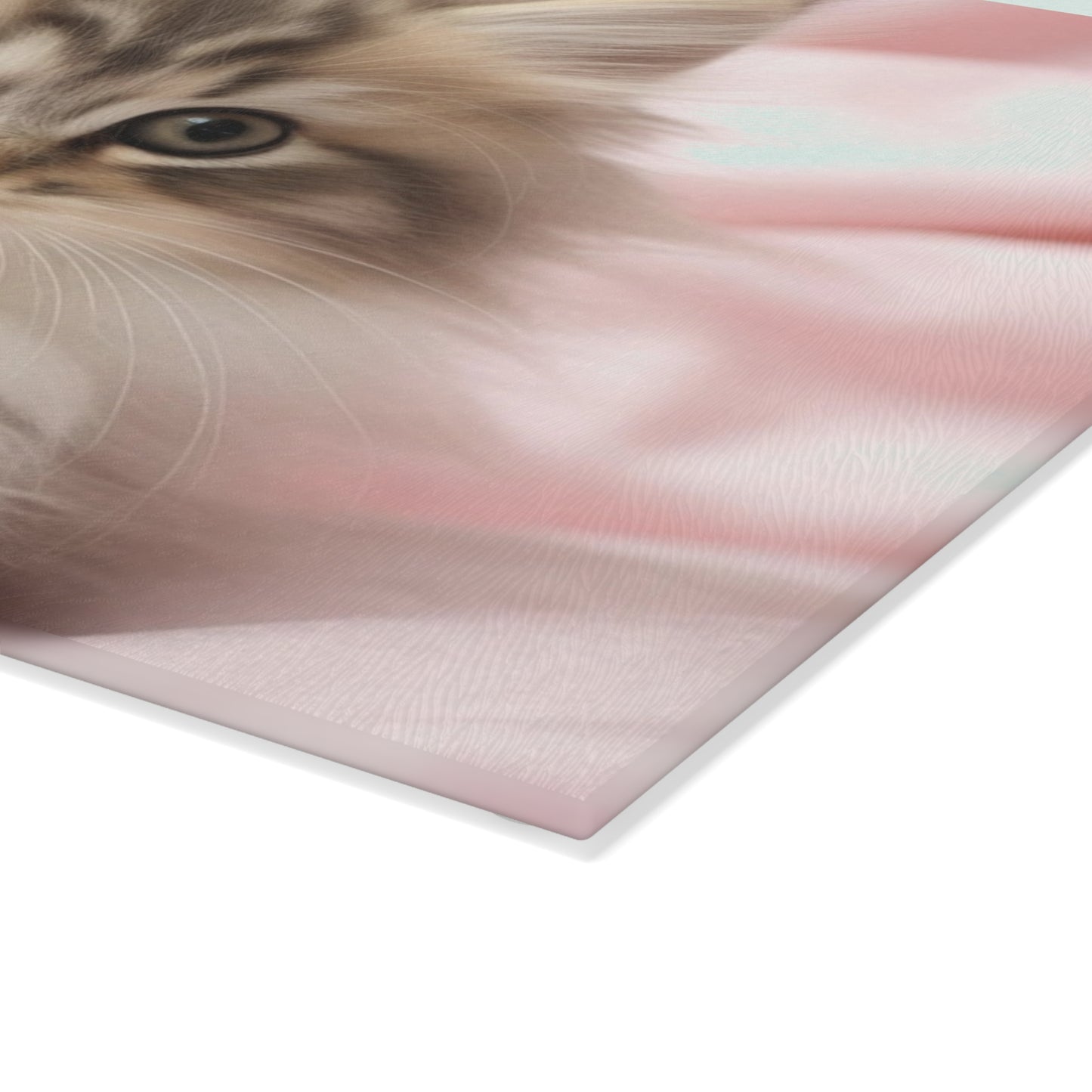Adorable Kitten Glass Cutting Board  Kitchen Decor
