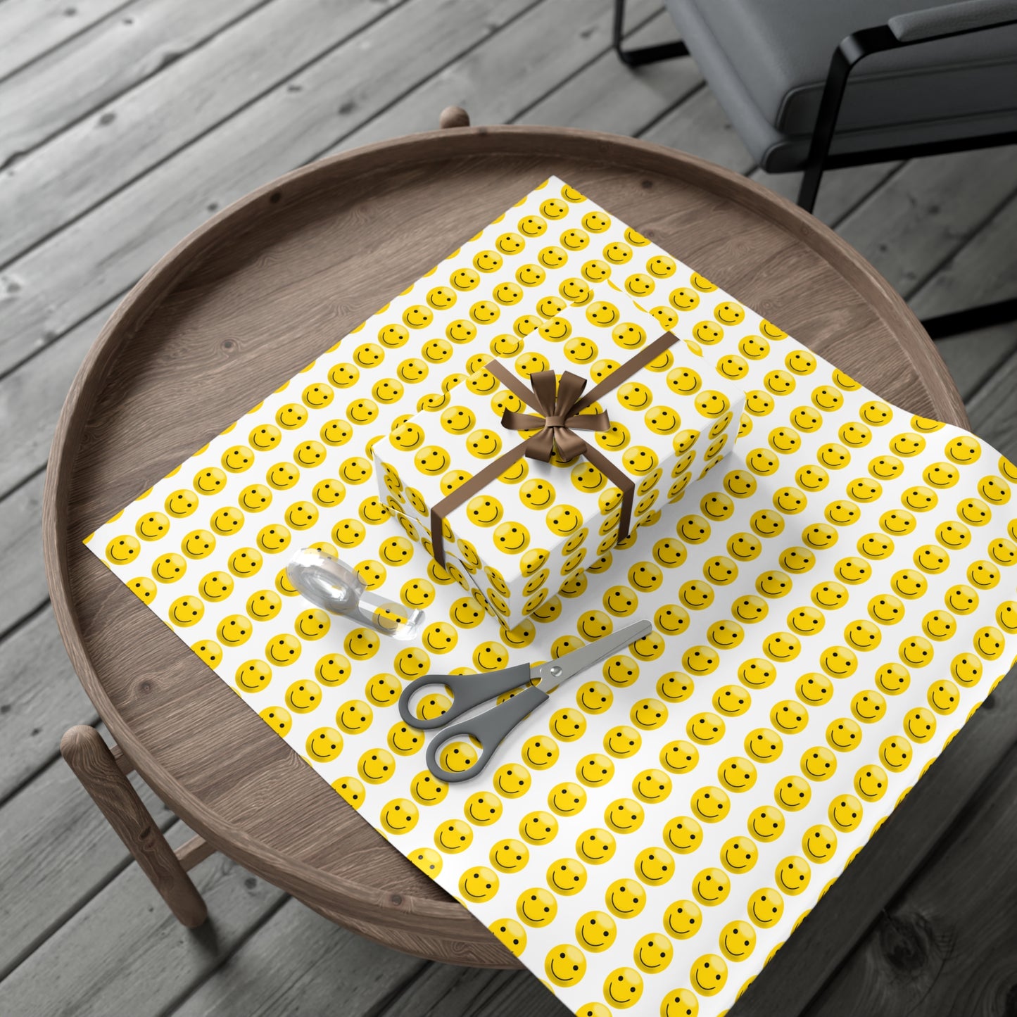 Smiley Face Gift Wrap Papers | Fun Wrapping Stationery for Birthdays, Holidays, Parties, Celebrations, and Gifts