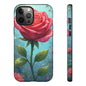 Floral Phone Case, Tough Cases with Elegant Rose Design, Stylish iPhone Cover, Rose Flower Gift for Nature Lovers, Unique Mobile Accessories