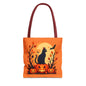 Halloween Cat Tote Bag | Spooky Halloween Accessory, Trick or Treat, Gift for Cat Lovers, Fall Fashion Must-Have, Pumpkin Decor