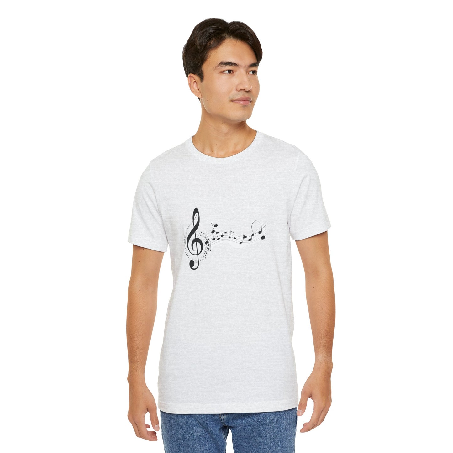 Musical Notes Short Sleeve Tee for Music Lovers