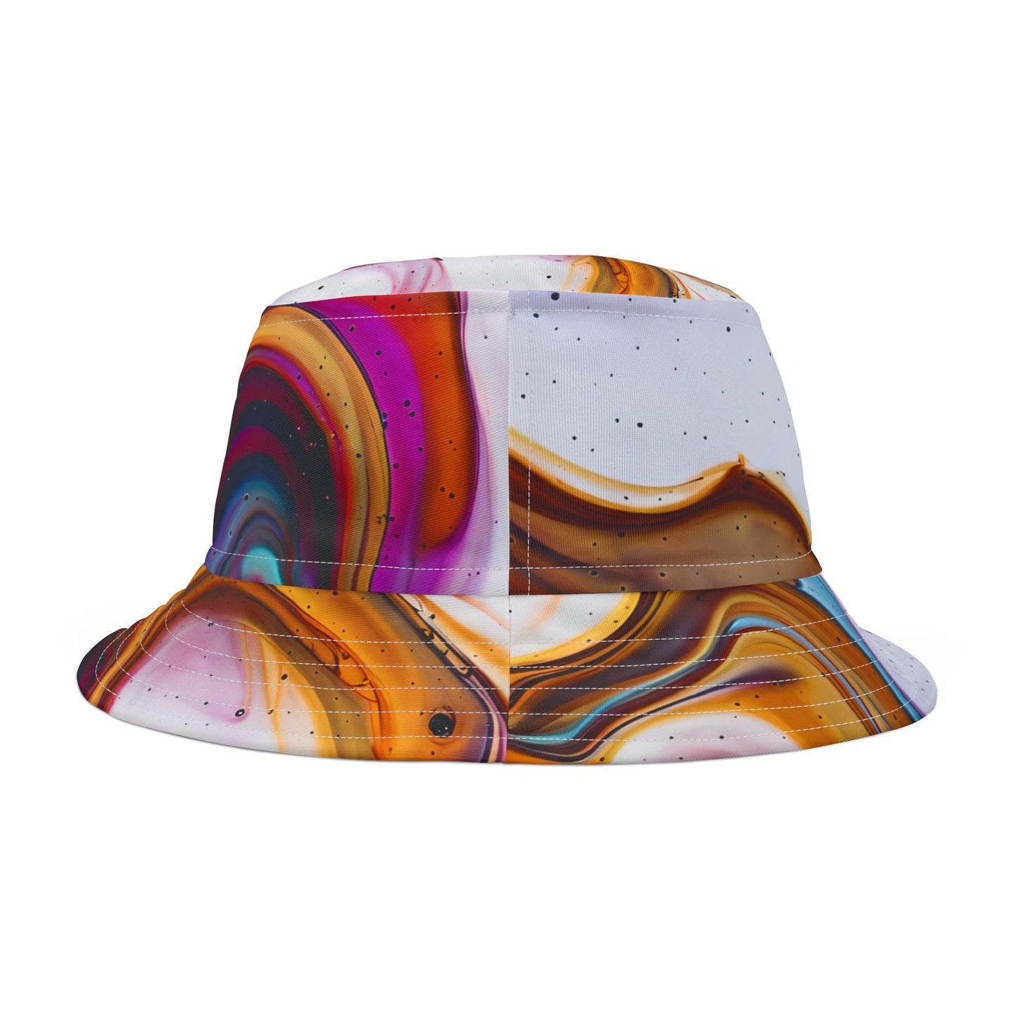 Colorful Abstract Bucket Hat, Summer Fashion Accessory, Beach Hat