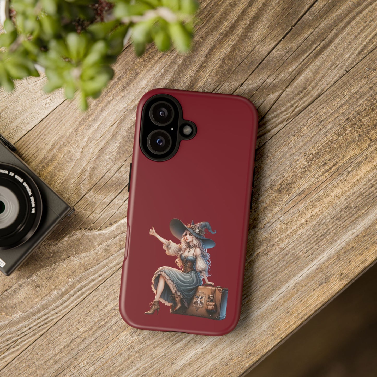 Witchy Phone Case - Magical, Durable - Halloween Gift, Cosplay Accessory, Cute Witch Design