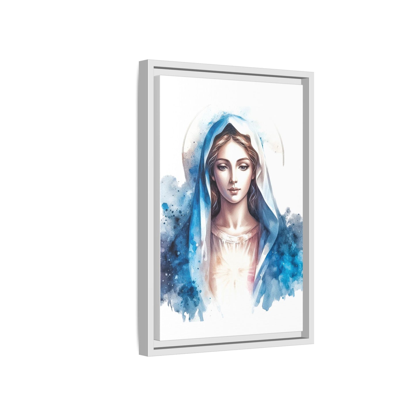Framed Canvas Art Print, Spiritual Decor, Religious Artwork, Wall Decor, Gift for Faith, Elegant Home Decoration