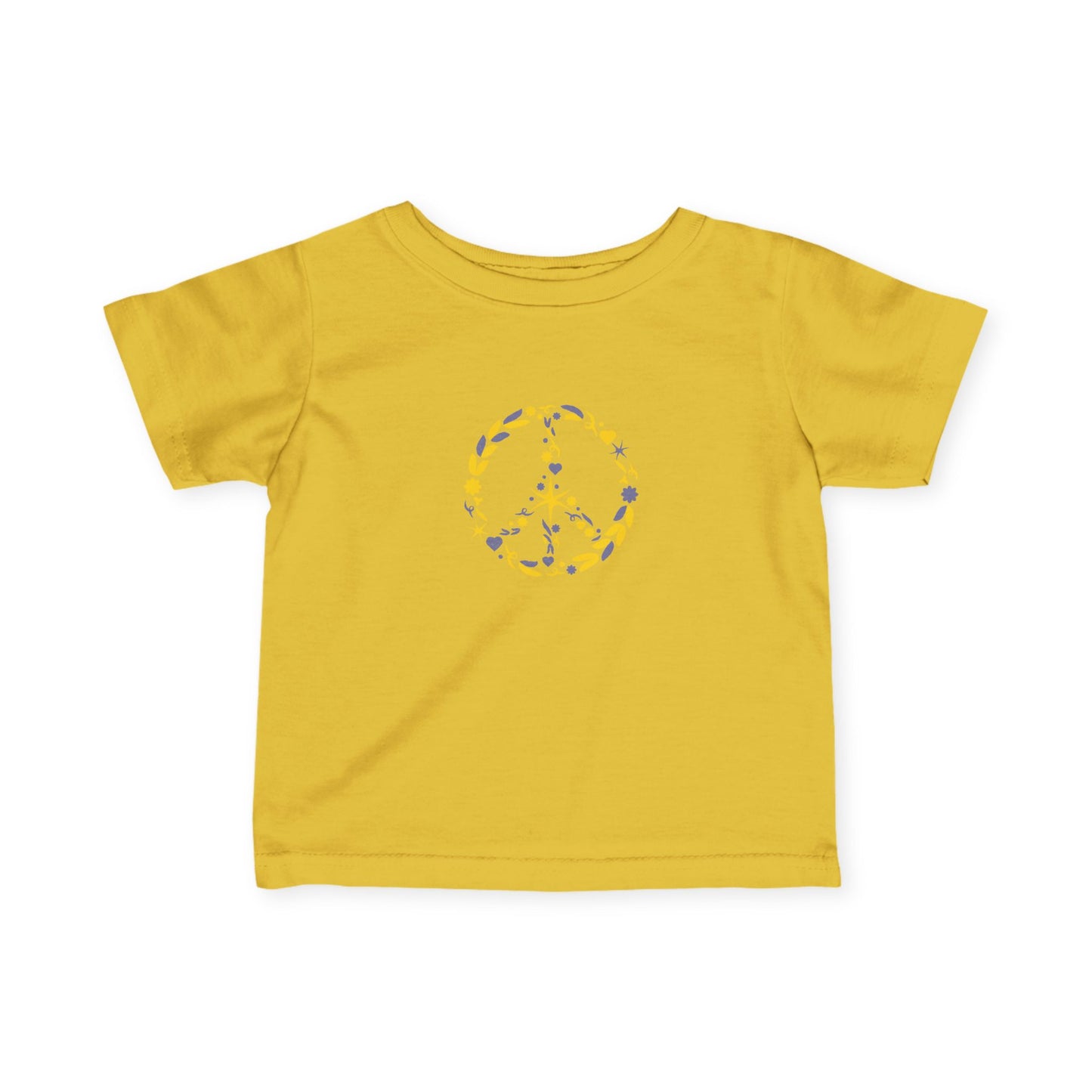 Infant Peace Symbol Tee, Baby Shirt, Toddler T-Shirt, Cute Infant Apparel, Gift for New Parents, Kids' Fashion
