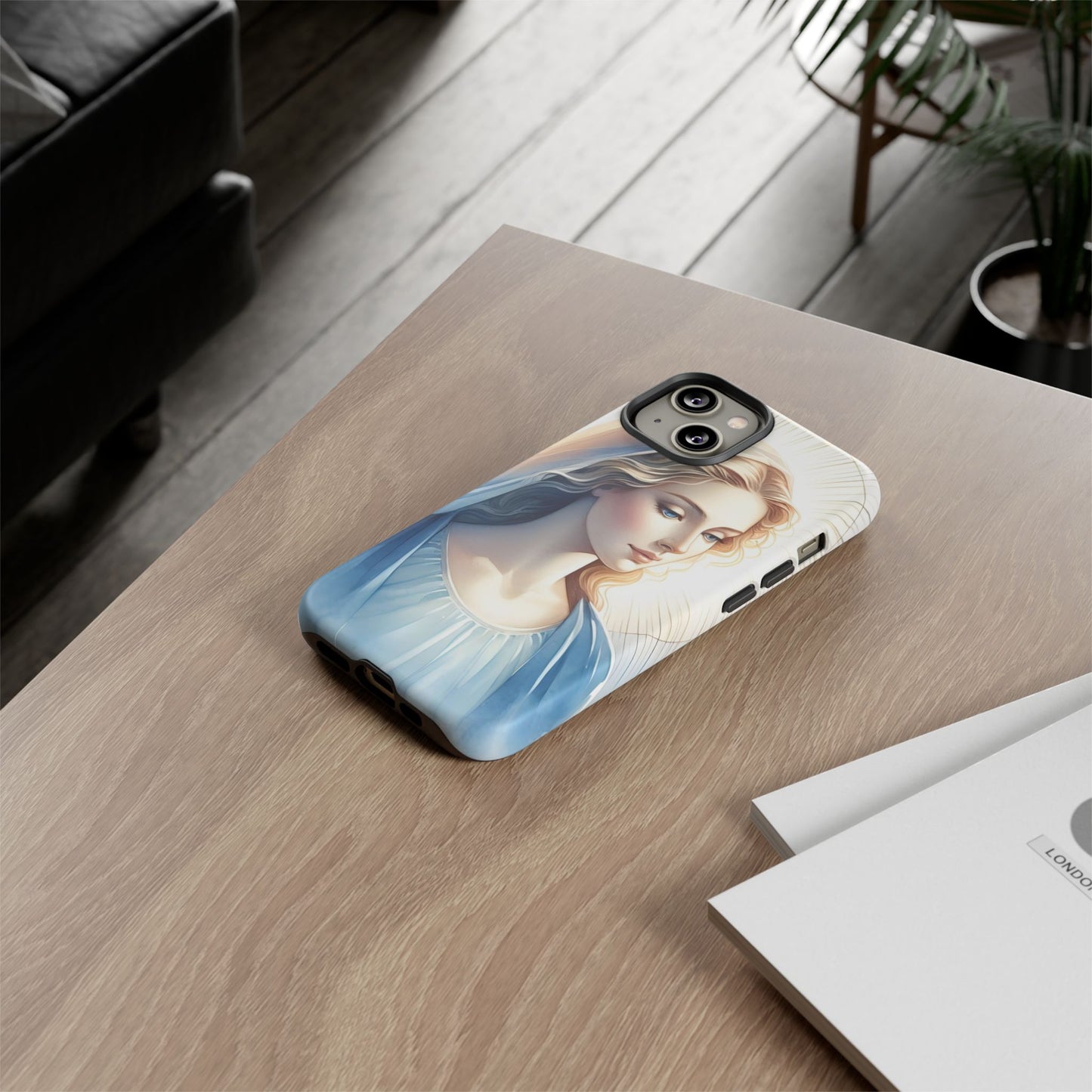 Beautiful Mary Phone Case, Tough Phone Case, Inspirational Tech Accessory, Gift for Her, Religious Phone Cover