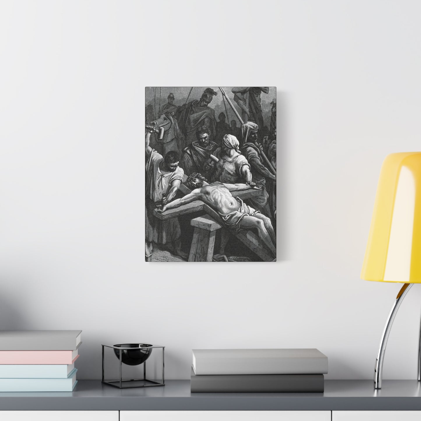 Crucifixion Art Matte Canvas Print – Stretched Religious Wall Decor