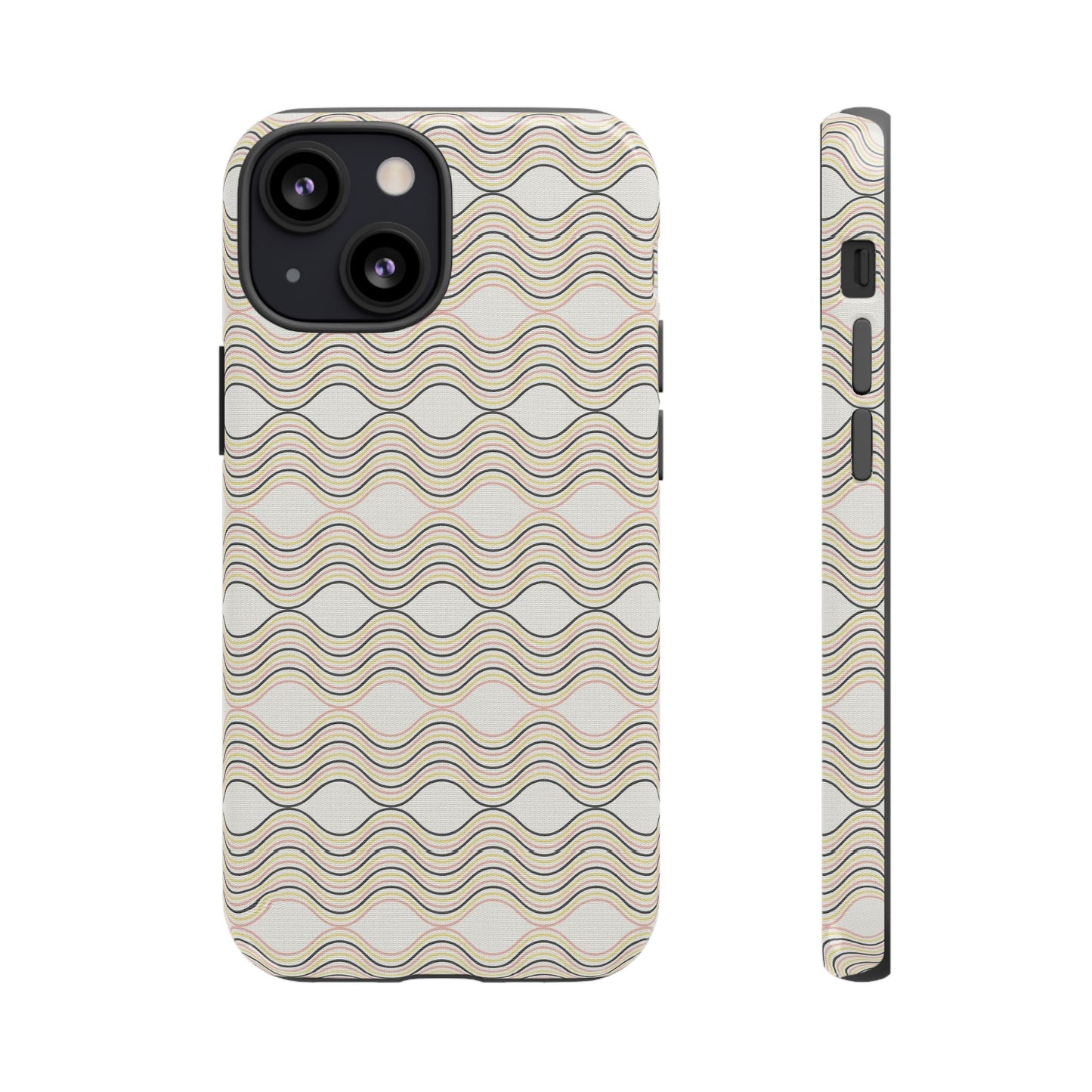 Stylish Phone Case for Tough Protection, Wavy Design, Chic Accessory, Gift for Her, Trendy Tech, Holiday Gift Idea