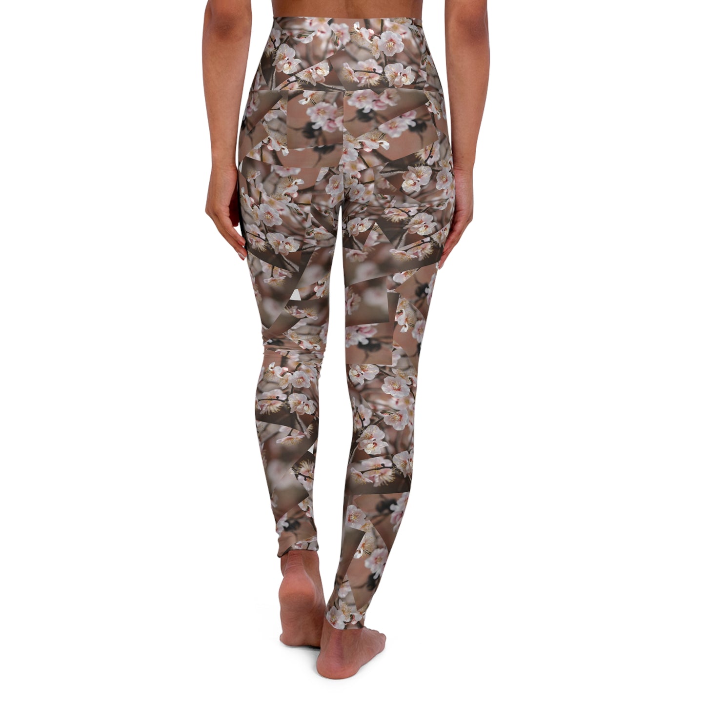 Floral High Waisted Yoga Leggings Comfortable Activewear