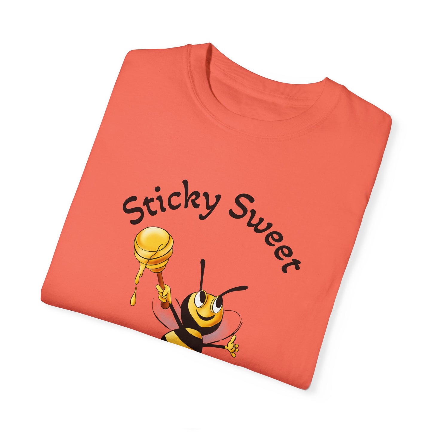 Bee-Themed Unisex T-Shirt - "Sticky Sweet" Graphic