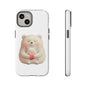 Cute Bear Phone Case, Tough Cases, Animal Lover Gift, Kids Accessories, Mother’s Day, Heartwarming Design