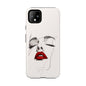 Stylish Phone Case with Artistic Lip Design, Femme Tech Accessory, Trendy Device Cover, Gift for Her, Unique Phone Accessories