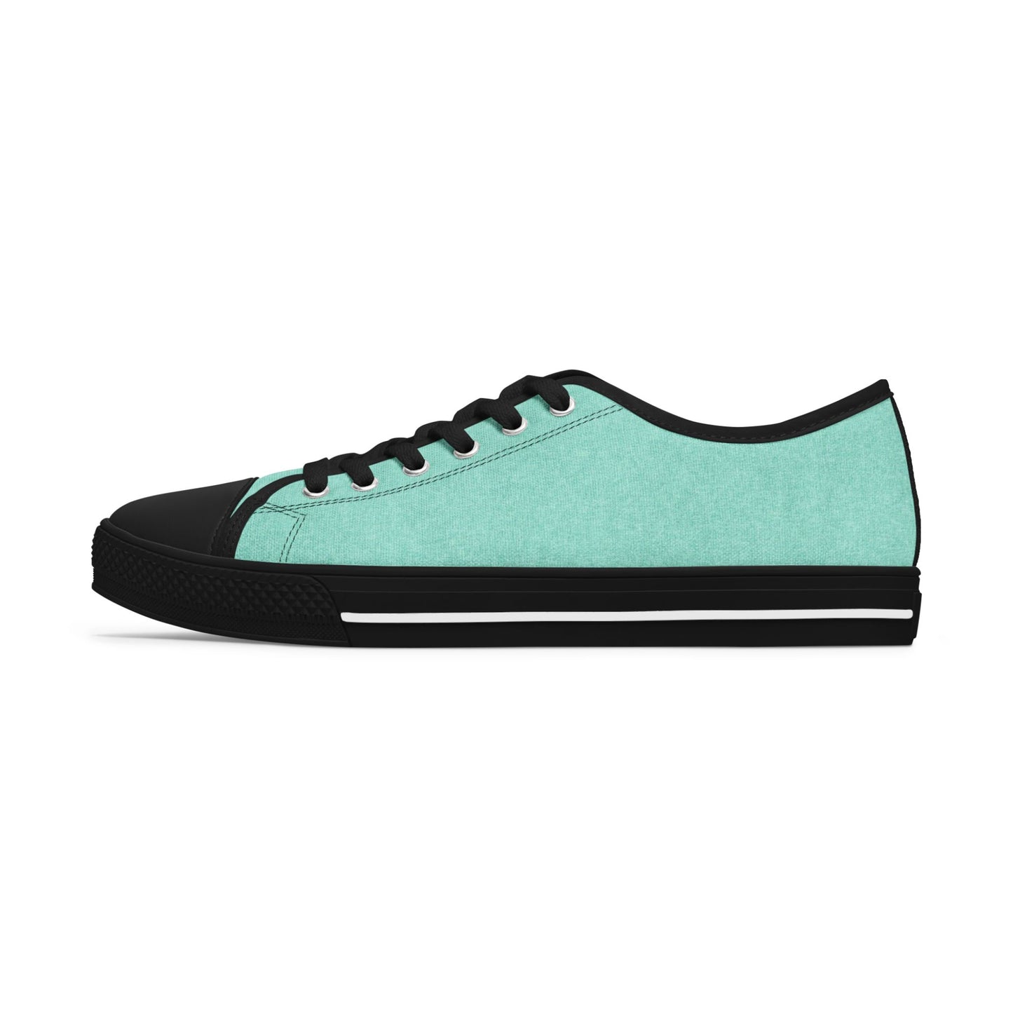 Mint Canvas Low Top Sneakers — Casual Everyday Shoes