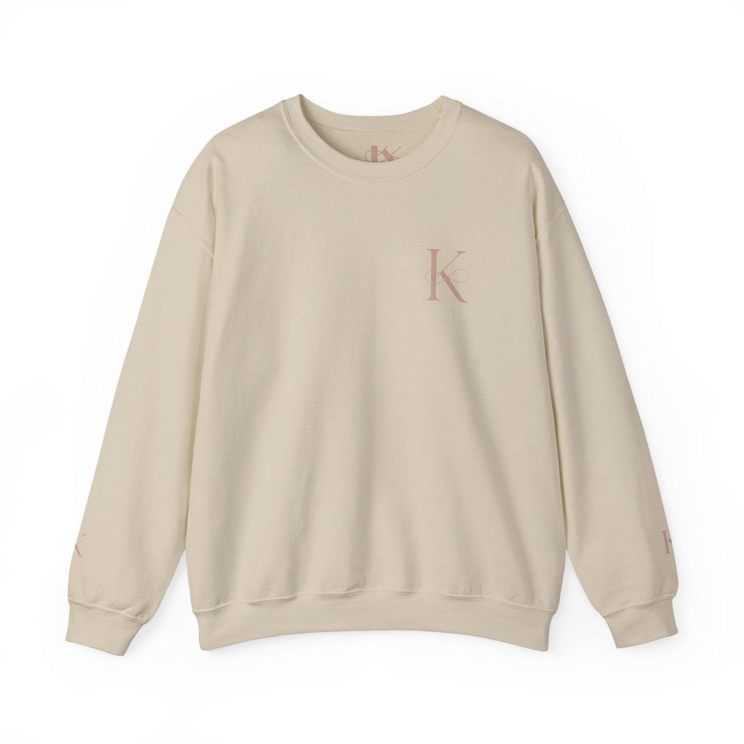 Minimalist Unisex Crewneck Sweatshirt with Initial Charm, Comfortable Lounge Wear, Gift for Him or Her, Casual Style, Everyday Essential