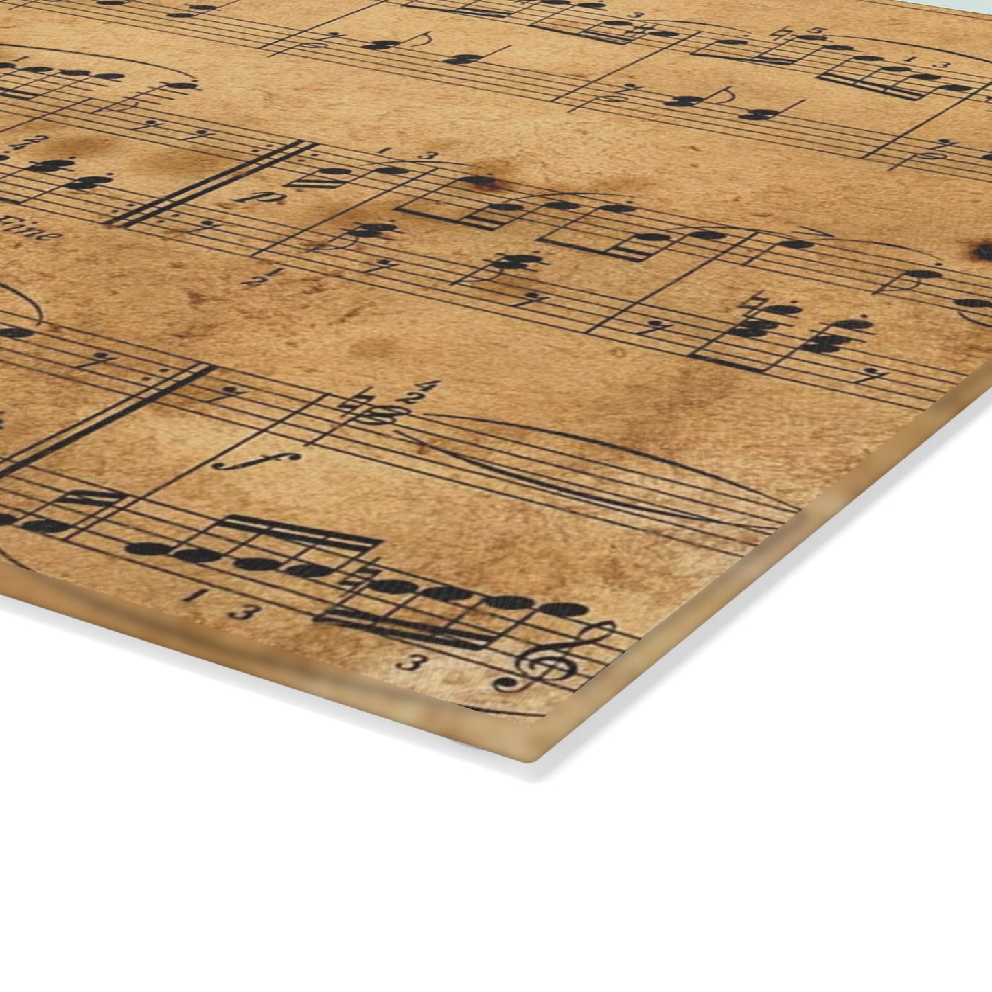 Musical Note Glass Cutting Board - Perfect for Gifts, Home Decor, Baking, Kitchen Art, Music Lovers