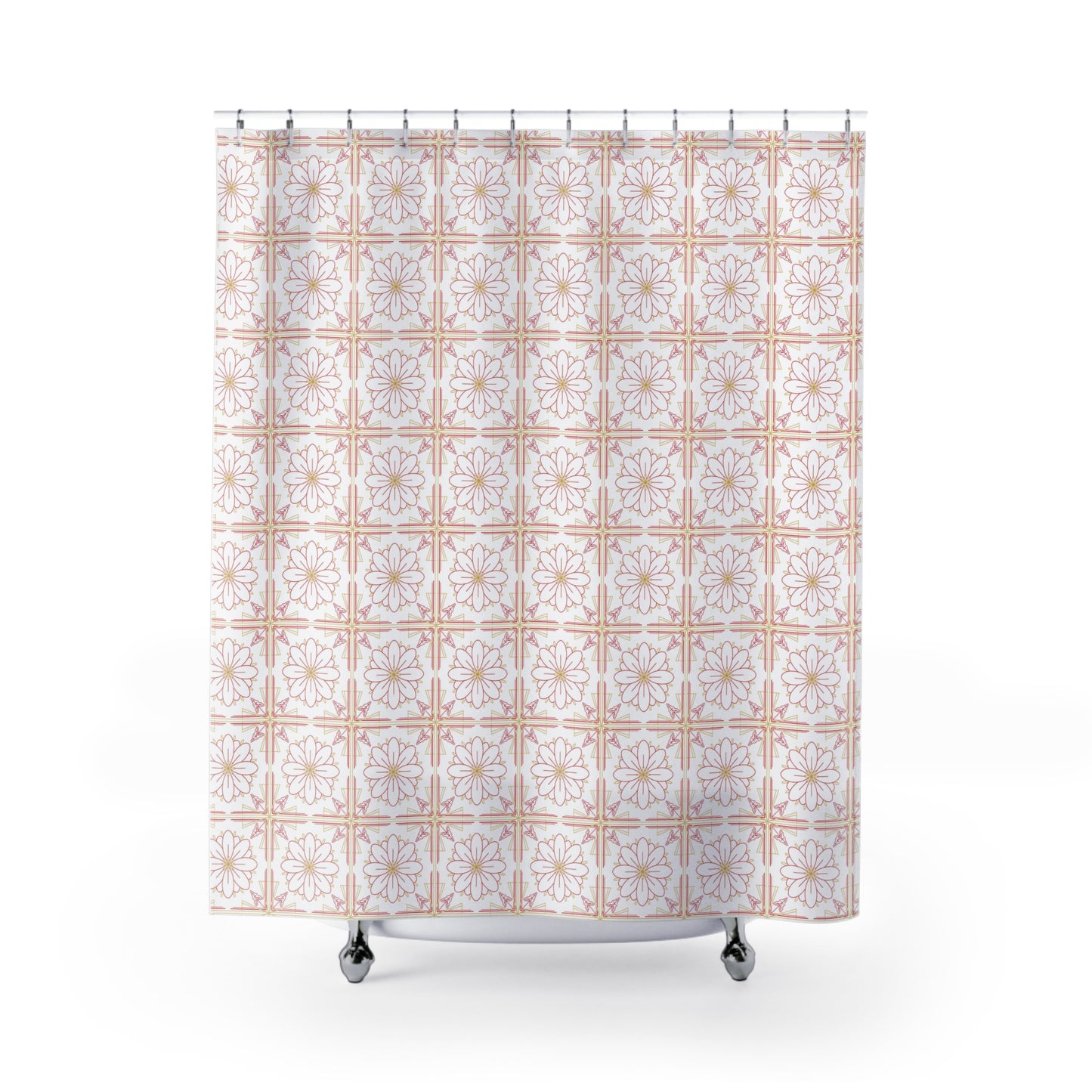 Boho Floral Shower Curtain - Elegant Bathroom Decor, Feminine Home Accent, Gift for New Homes, Bohemian Design, Bridal Showers, [...]
