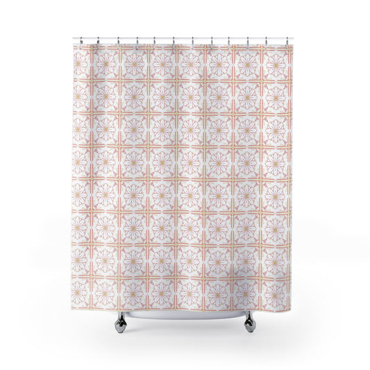 Boho Floral Shower Curtain - Elegant Bathroom Decor, Feminine Home Accent, Gift for New Homes, Bohemian Design, Bridal Showers, [...]
