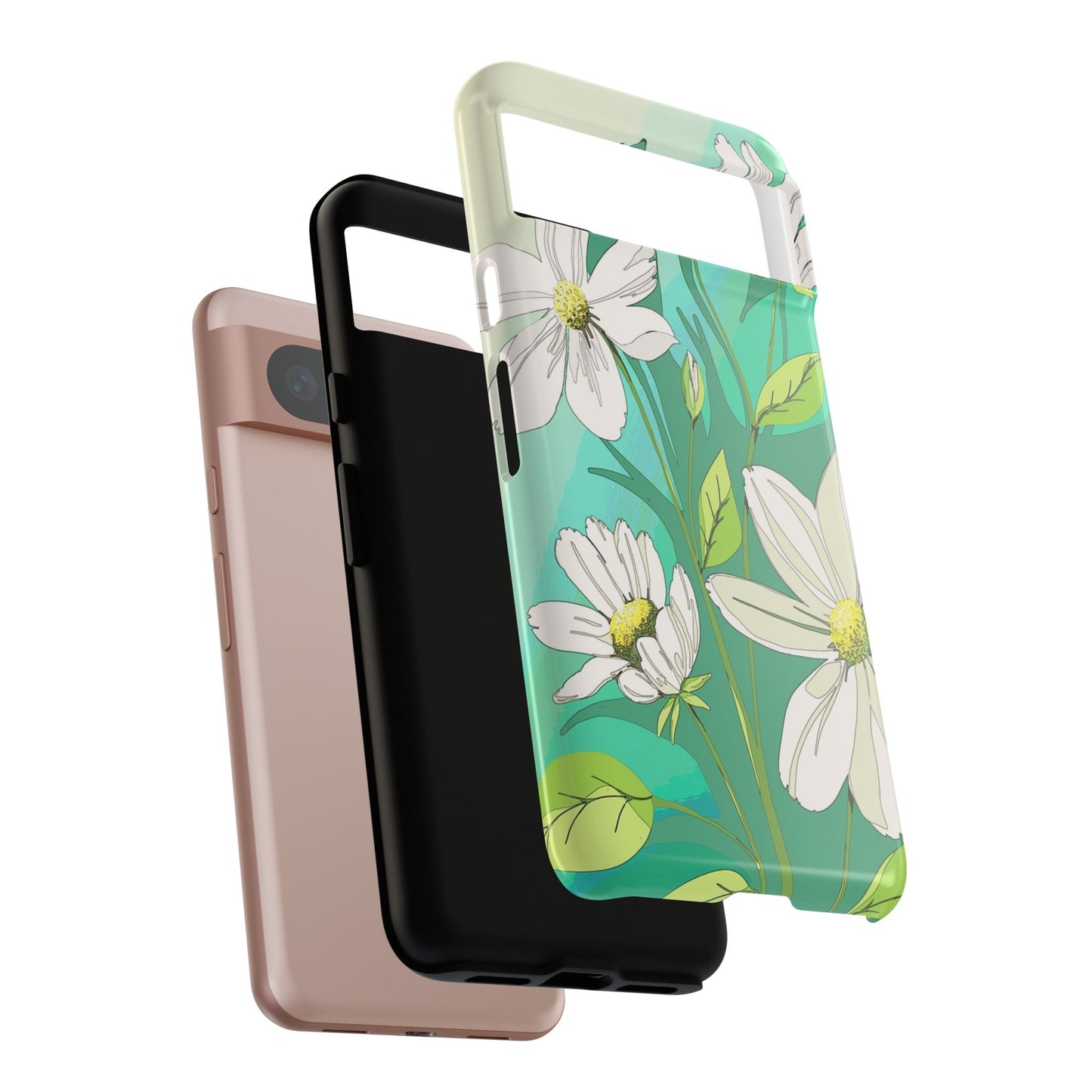 Floral Phone Case, Tough Cases, Flower Design, Nature Inspired, Eco-Friendly Cover, Unique Gift for Her, Spring Accessories