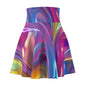 Vibrant Women's Skater Skirt, Colorful AOP Fashion Skirt, Perfect for Summer Parties, Festivals, Casual Outings, Boho Style