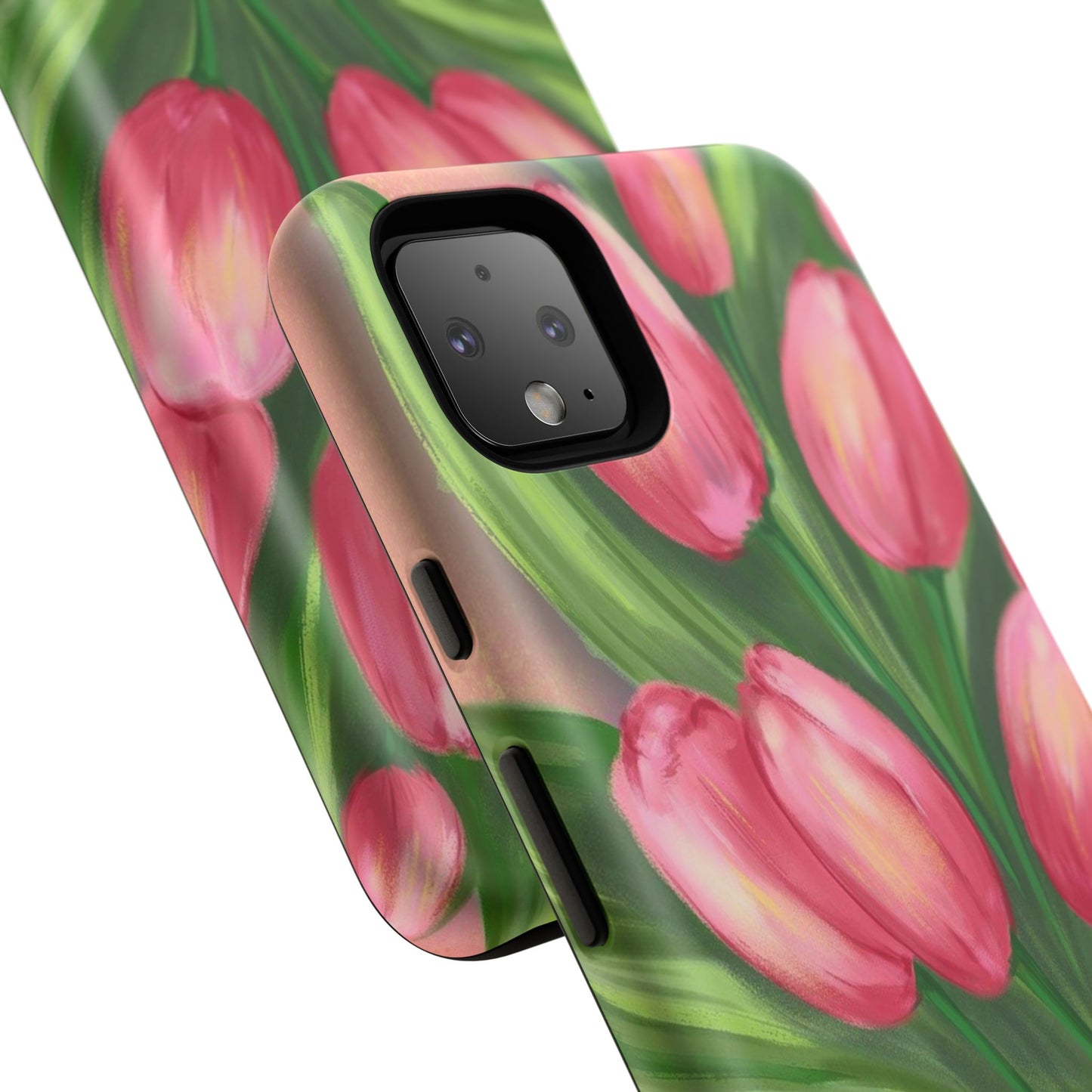 Floral Phone Case with Vibrant Tulips - Tough Cases for Garden Lovers, Spring Gifts, Nature Enthusiasts, Unique Gadget Accessories, [...]