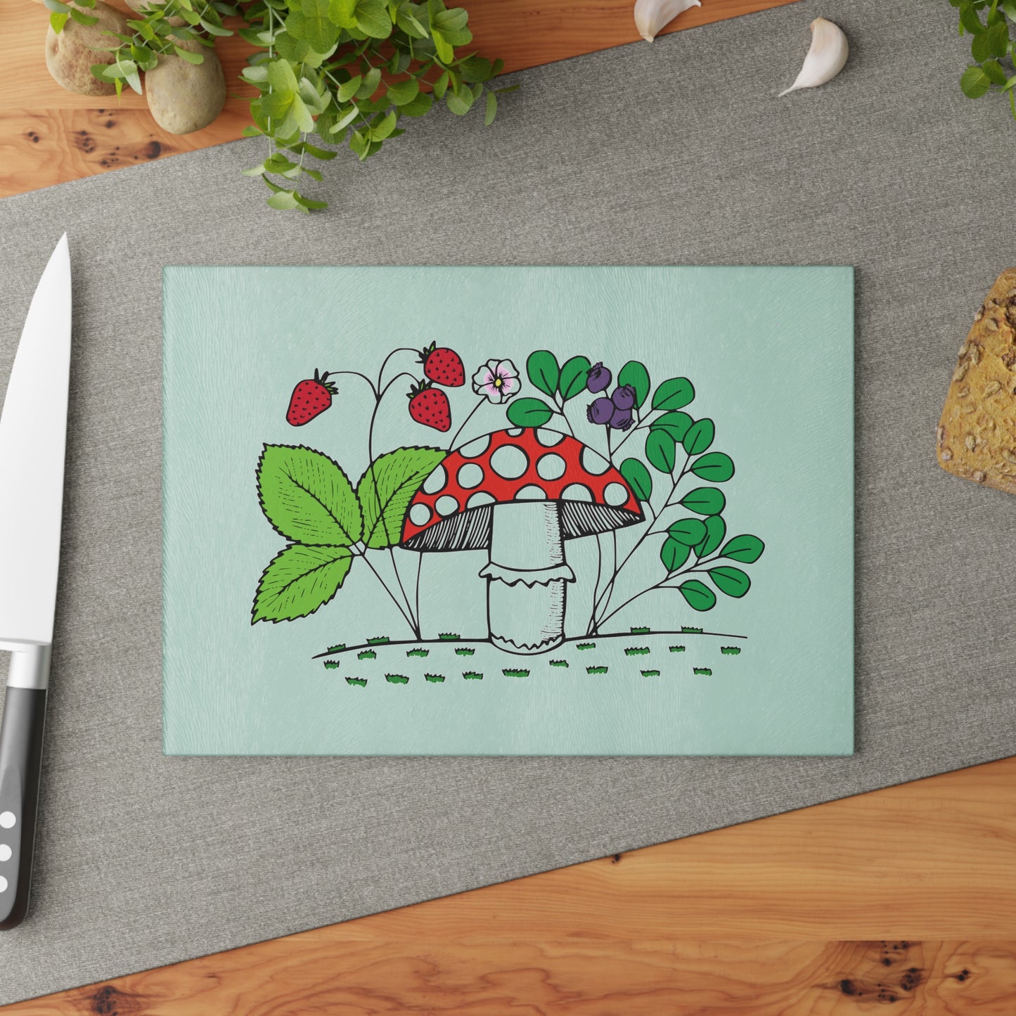 Vibrant Mushroom Glass Cutting Board, Cute Kitchen Decor, Gifts for Foodies, Engaging Home Cooking Tool, Eco-Friendly Kitchen [...]
