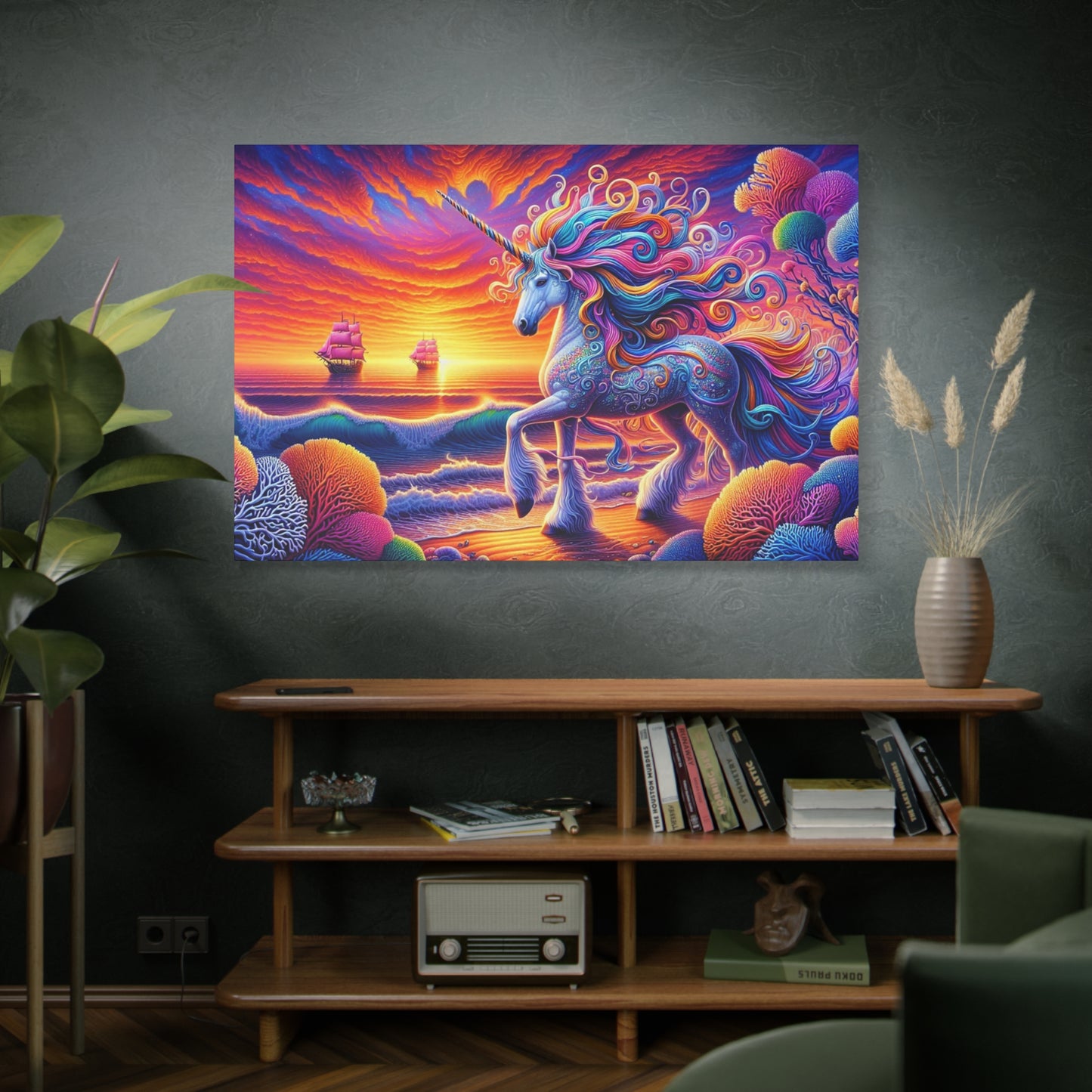 Matte Canvas, Stretched, 1.25"  Unicorn
