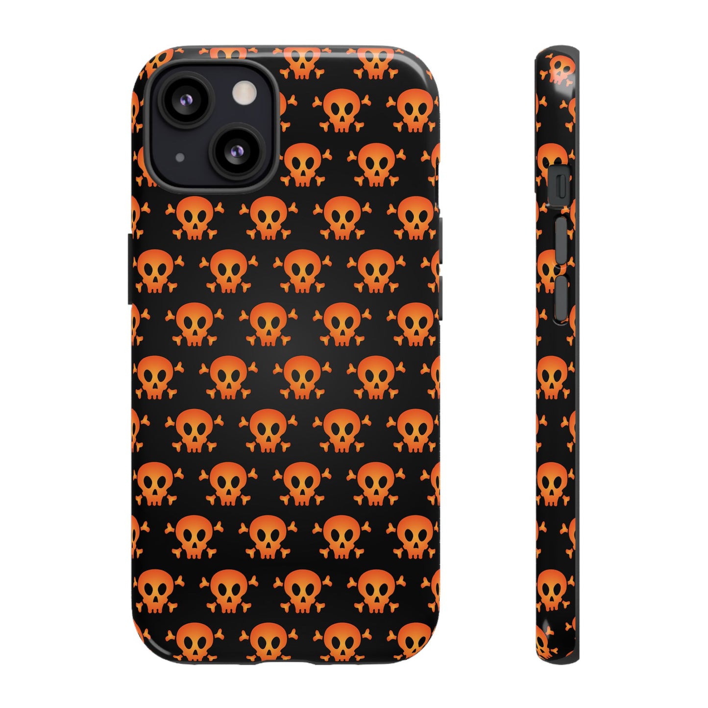 Halloween Skull Phone Case, Spooky Mobile Cover, Trick or Treat Accessory, Goth Gift, Skull Pattern Design