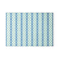 Argyle Pattern Glass Cutting Board — Blue Pastel Kitchen Prep Board