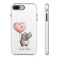 Cute Hippo Phone Case - Good Vibes Design, Animal Lover Gift, Fun Accessory, Birthday Present, Phone Accessories