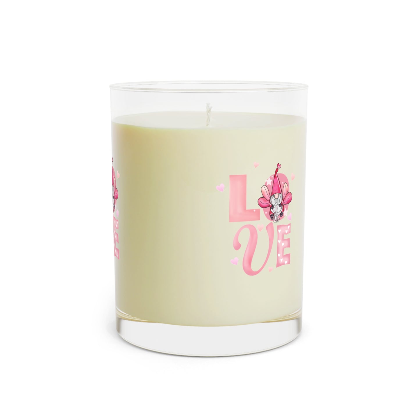 Love Floral Candle — 11oz Scented Glass Candle