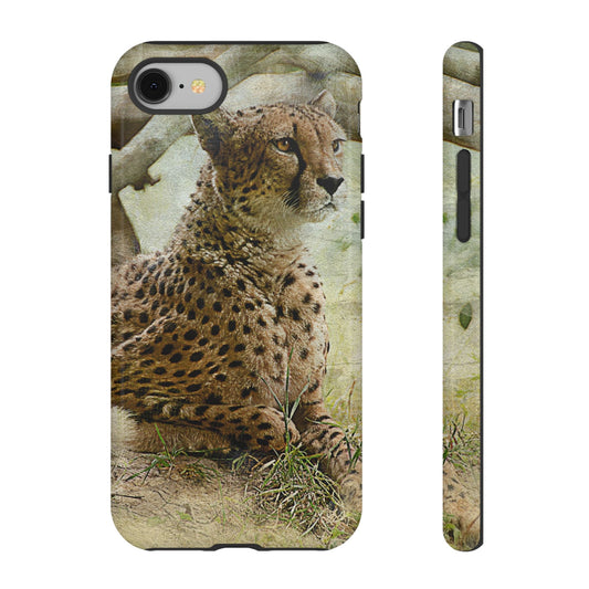 Cheetah Phone Case, Tough Cases, Animal Lover Gift, Wildlife Protection, Eco-Friendly Mobile Cover, Unique Phone Accessory