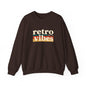 Retro Vibes Crewneck Sweatshirt, Unisex Vintage Style, Cozy Fall Fashion, Gift for Music Lovers, Chill Weekend Wear