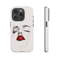 Stylish Phone Case with Artistic Lip Design, Femme Tech Accessory, Trendy Device Cover, Gift for Her, Unique Phone Accessories