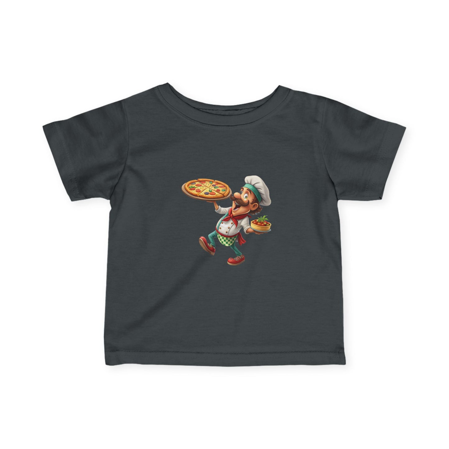 Pizza Chef Infant Tee, Cute Baby T-Shirt, Toddler Pizza Shirt, Gift for Little Chefs, Kids Cooking Outfit, Whimsical Baby Clothes