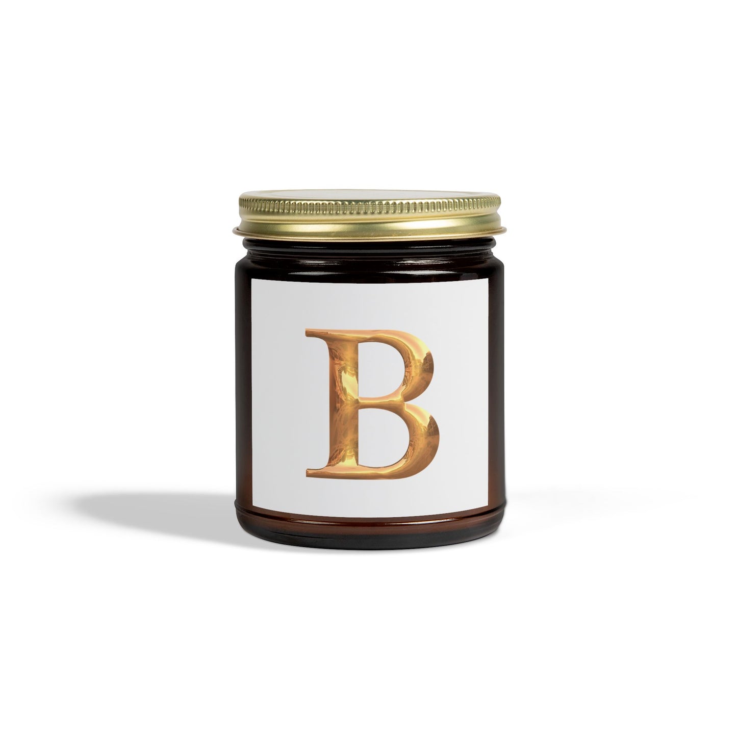 Scented Candle: Personalized Luxury Candle Gift Letter B