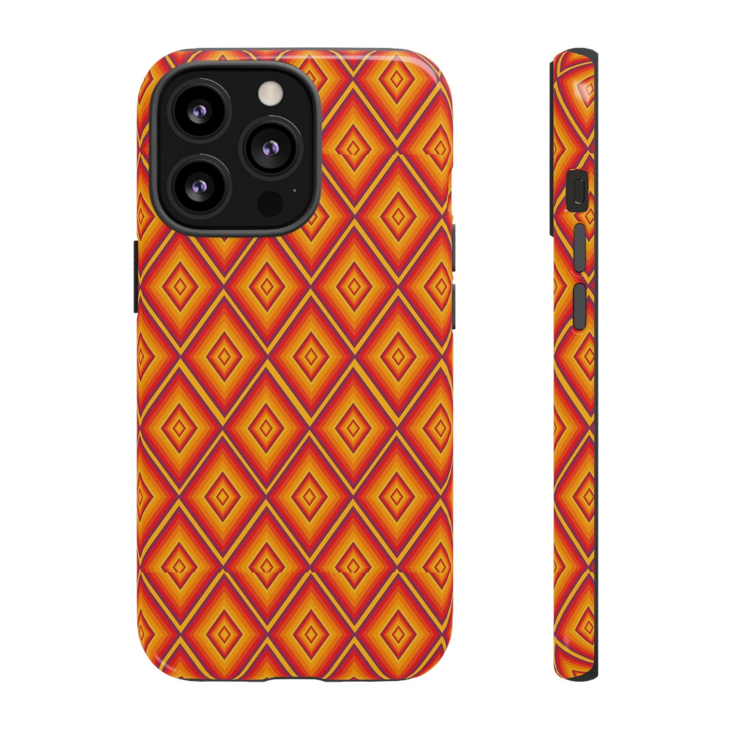 Geometric Phone Case, Tough Cases for Protection, Stylish Smartphone Cover, Vibrant Patterned Phone Accessory, Unique Gift Idea, [...]