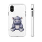 Cute Hippo Phone Case, Unique Tough Cases, Animal Lover Gift, Cute Animal Design, Baby Animal Phone Accessory