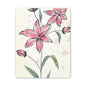 Matte Canvas, Stretched, 1.25" Tulips Pink Flowers
