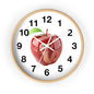 Whimsical Apple Wall Clock, Fun Kids Decor, Nursery Wall Accent, Tick Tock, Gift for Children, Playful Home Decor, Educational Timer