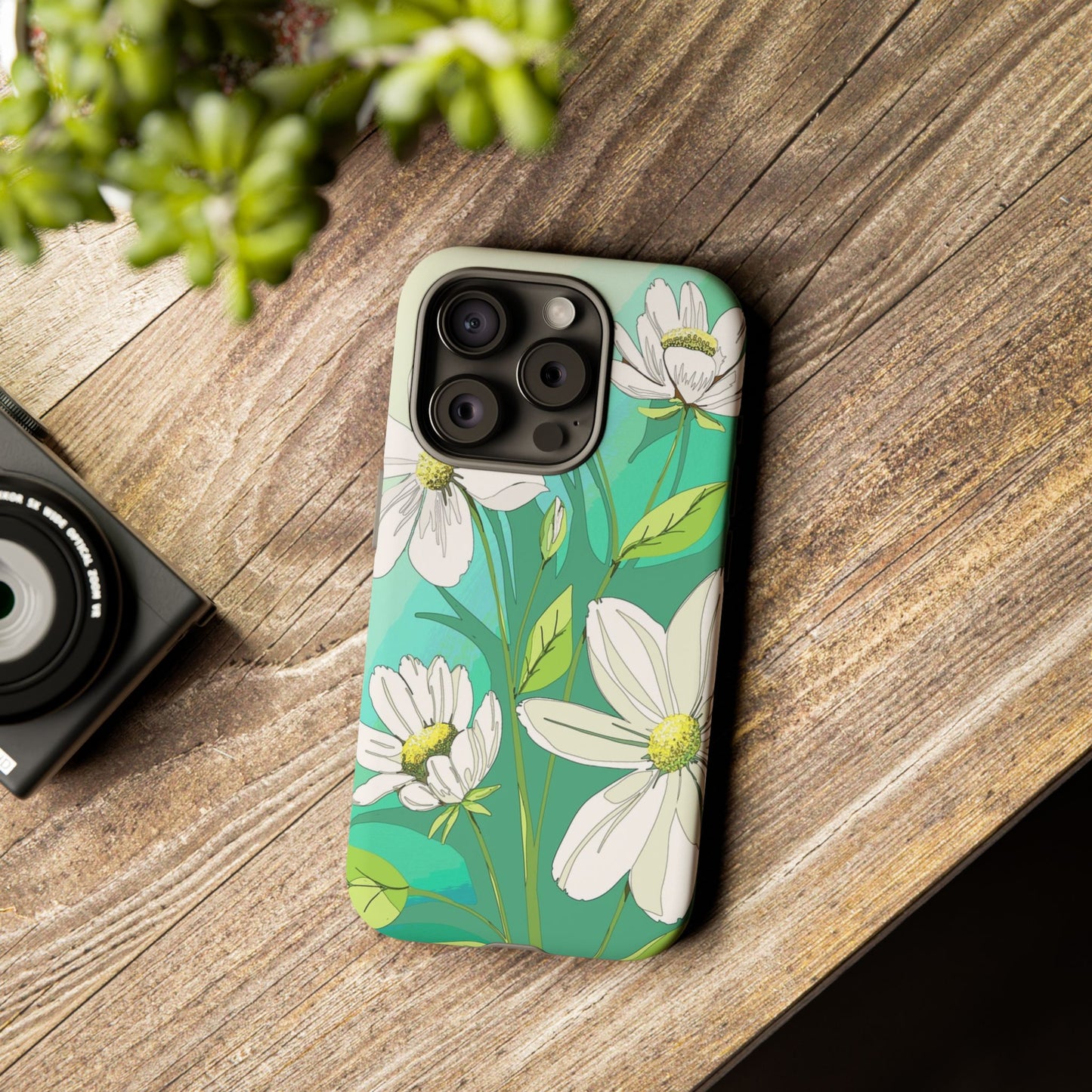 Floral Phone Case, Tough Cases, Flower Design, Nature Inspired, Eco-Friendly Cover, Unique Gift for Her, Spring Accessories