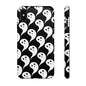 Ghost Pattern Phone Case, Cute Ghost Cell Phone Cover, Halloween Accessory, Spooky Gift, Black and White Phone Case