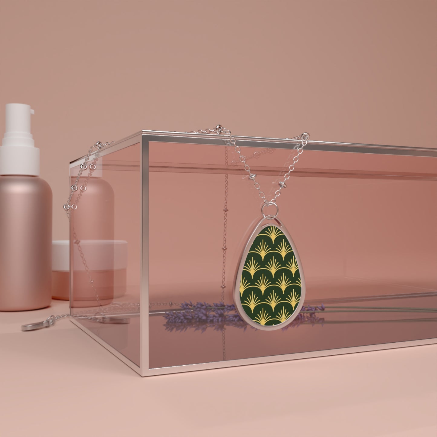 Oval Necklace - Green
